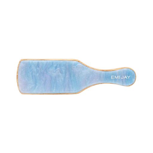 Emi Jay Mini Boar Bristle Brush in Blue Sugar