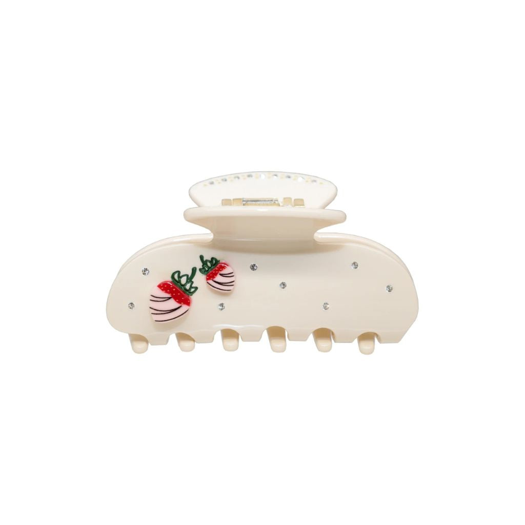 Emi Jay Sweetheart Claw Clip in White Chocolate