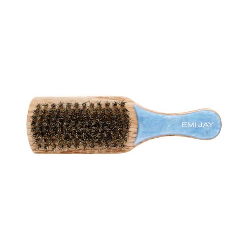 Emi Jay Mini Boar Bristle Brush in Blue Sugar
