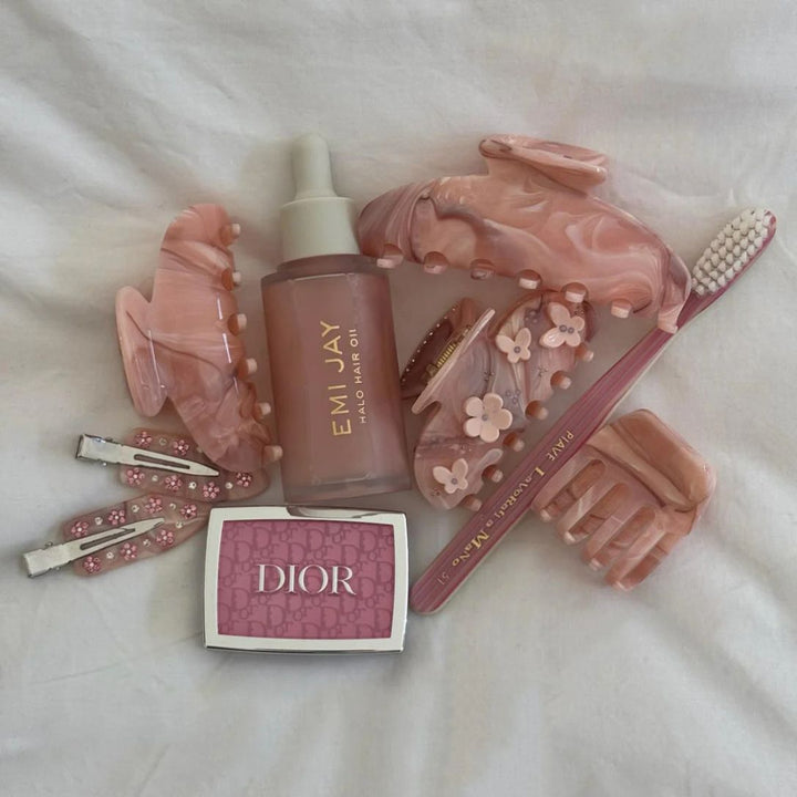 Emi Jay Big Effing Clip in Pink Chantilly