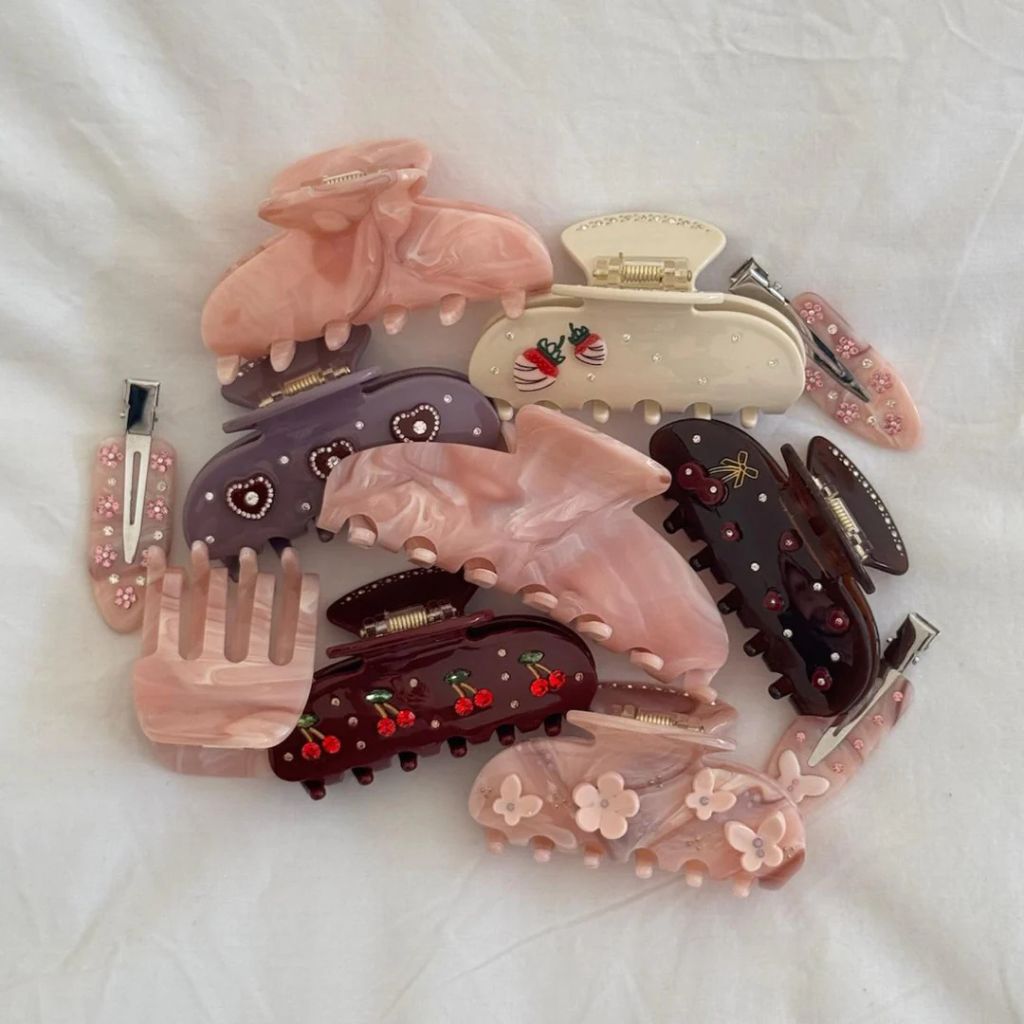 Emi Jay Sweetheart Claw Clip in Three Little Wishes