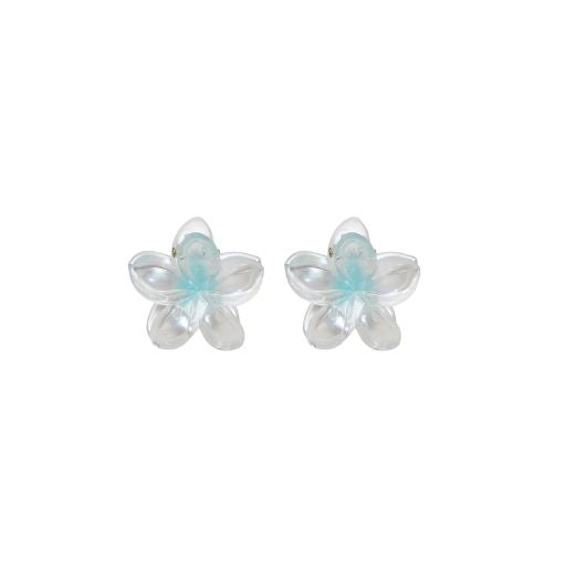 Emi Jay Super Baby Bloom Clip Set in Blue Pearl