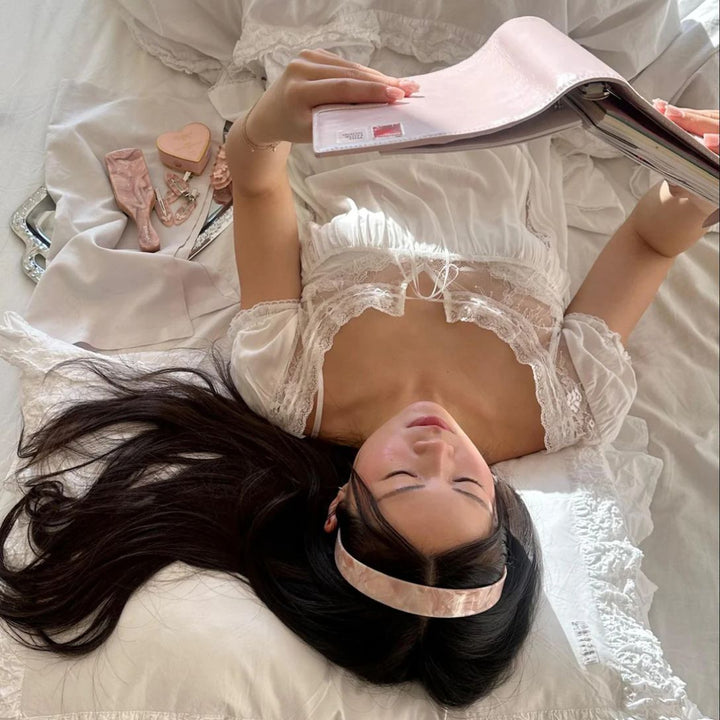 Emi Jay Starlet Headband in Pink Chantilly