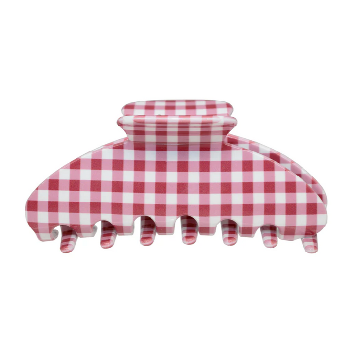 Big Effing Clip in Cherry Gingham