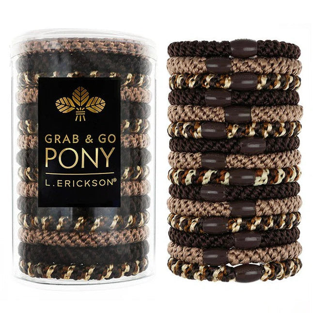 L. Erickson Grab & Go Pony Tube in Toffee