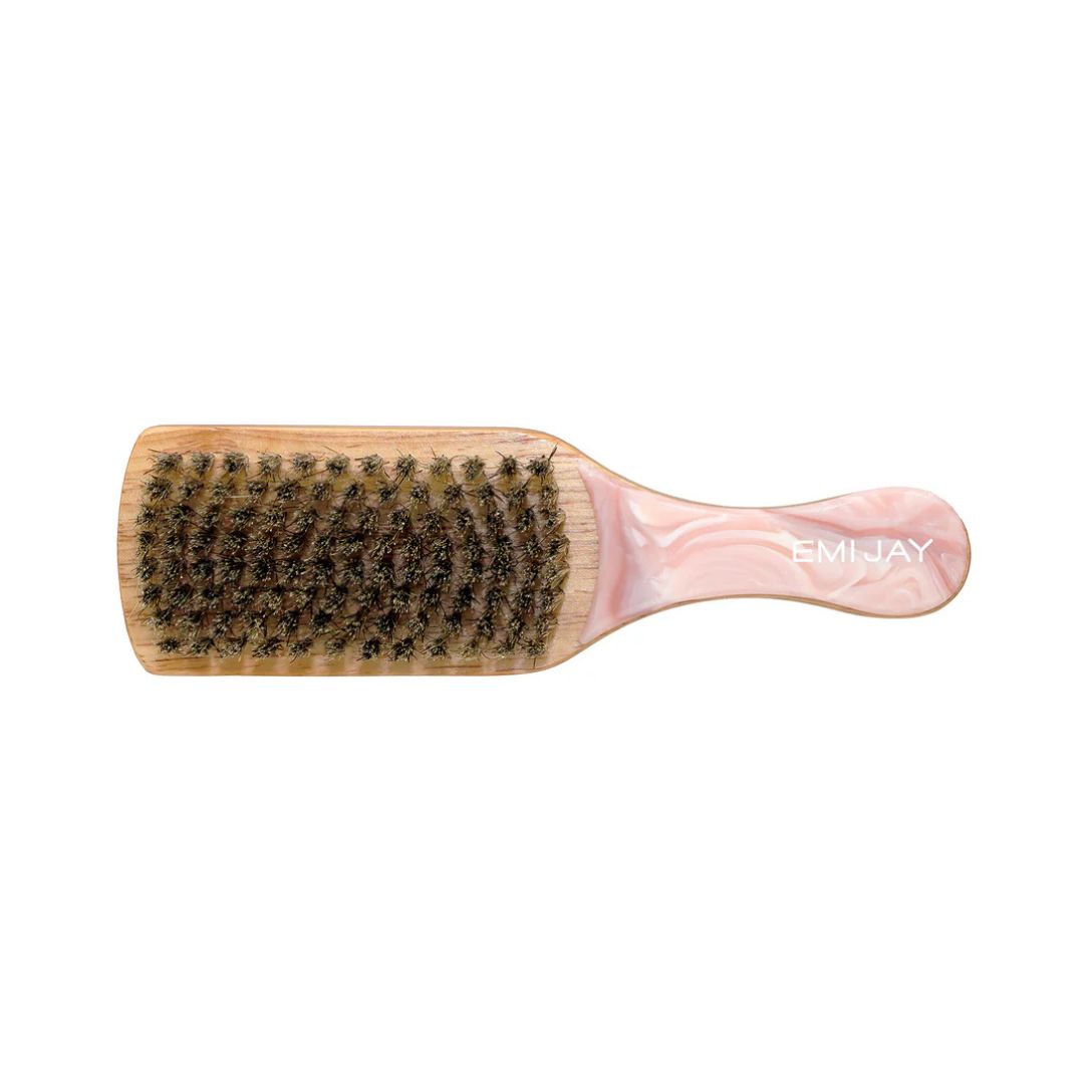 Emi Jay Mini Boar Bristle Brush in Pink Chantilly – Mercer Head Spa