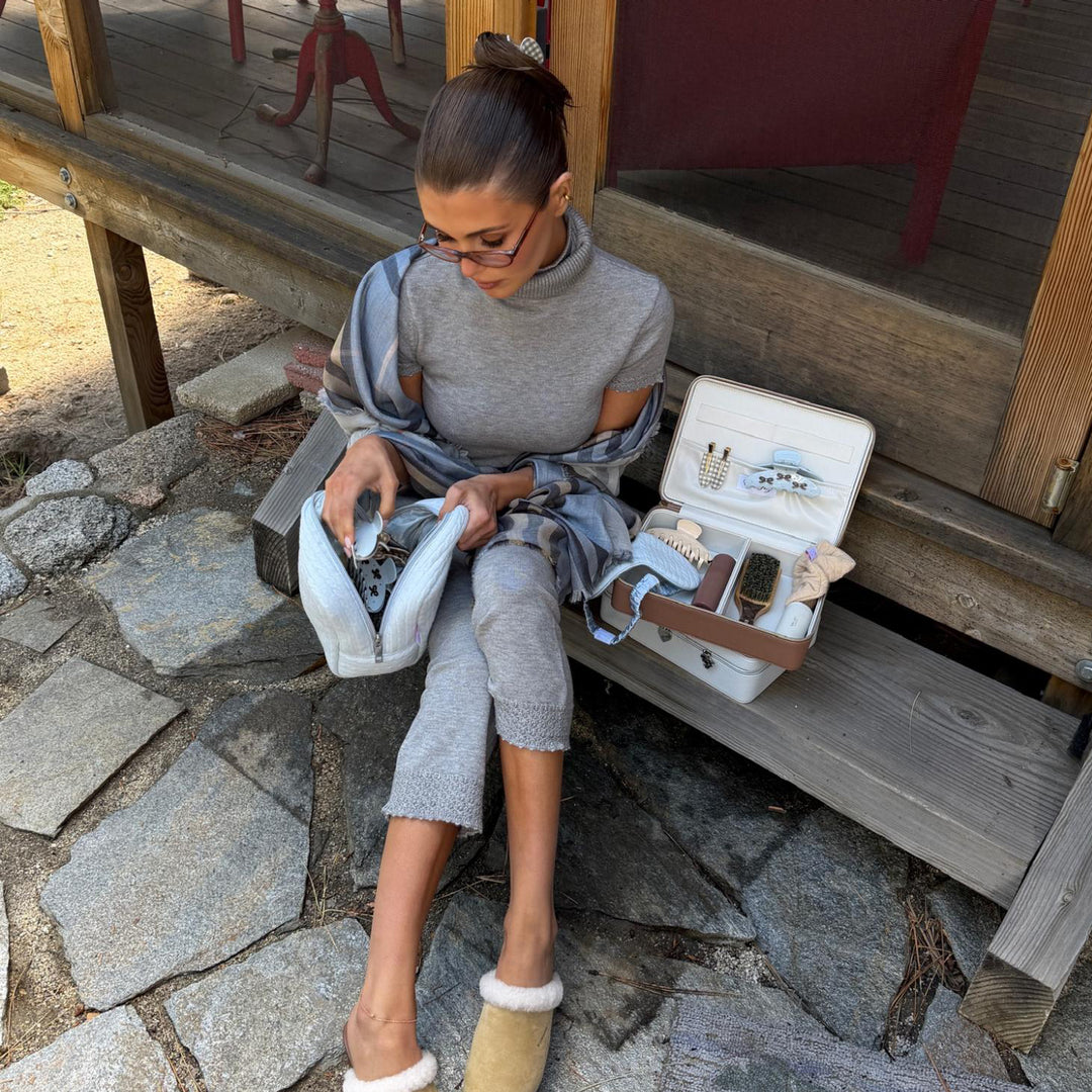 Emi Jay Cozy Pouch in Dream Cloud Knit