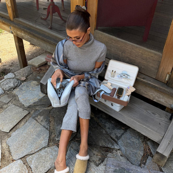 Emi Jay Cozy Pouch in Dream Cloud Knit
