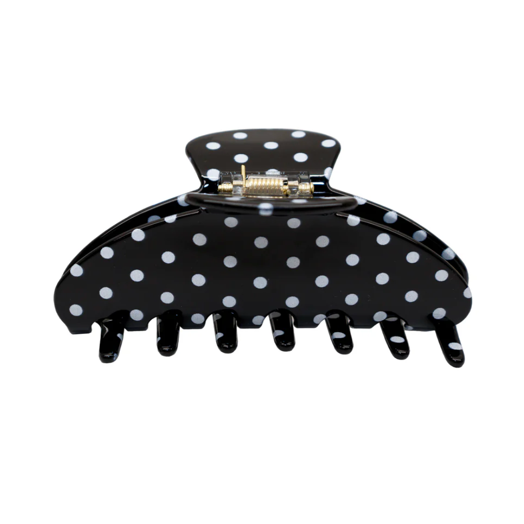 Emi Jay Big Effing Clip in Noir Polka Dot