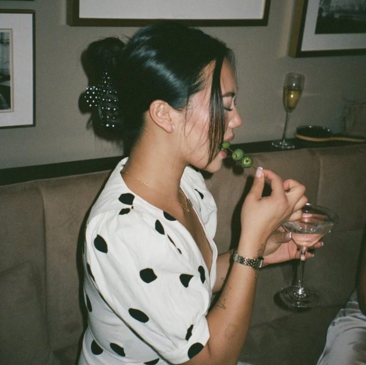 Emi Jay Big Effing Clip in Noir Polka Dot