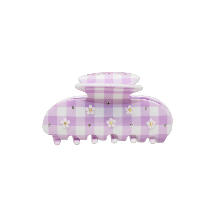 Emi Jay Sweetheart Claw Clip in Daisy Pink Picnic