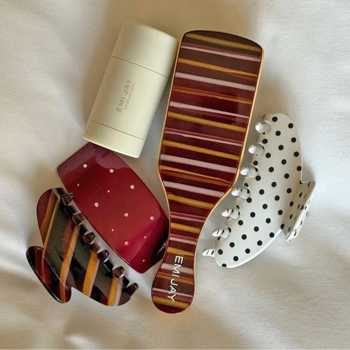 Emi Jay Mini Boar Bristle Brush in Nightcap