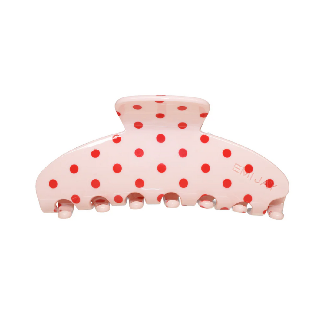 Emi Jay Big Effing Clip in Blush Polka Dot