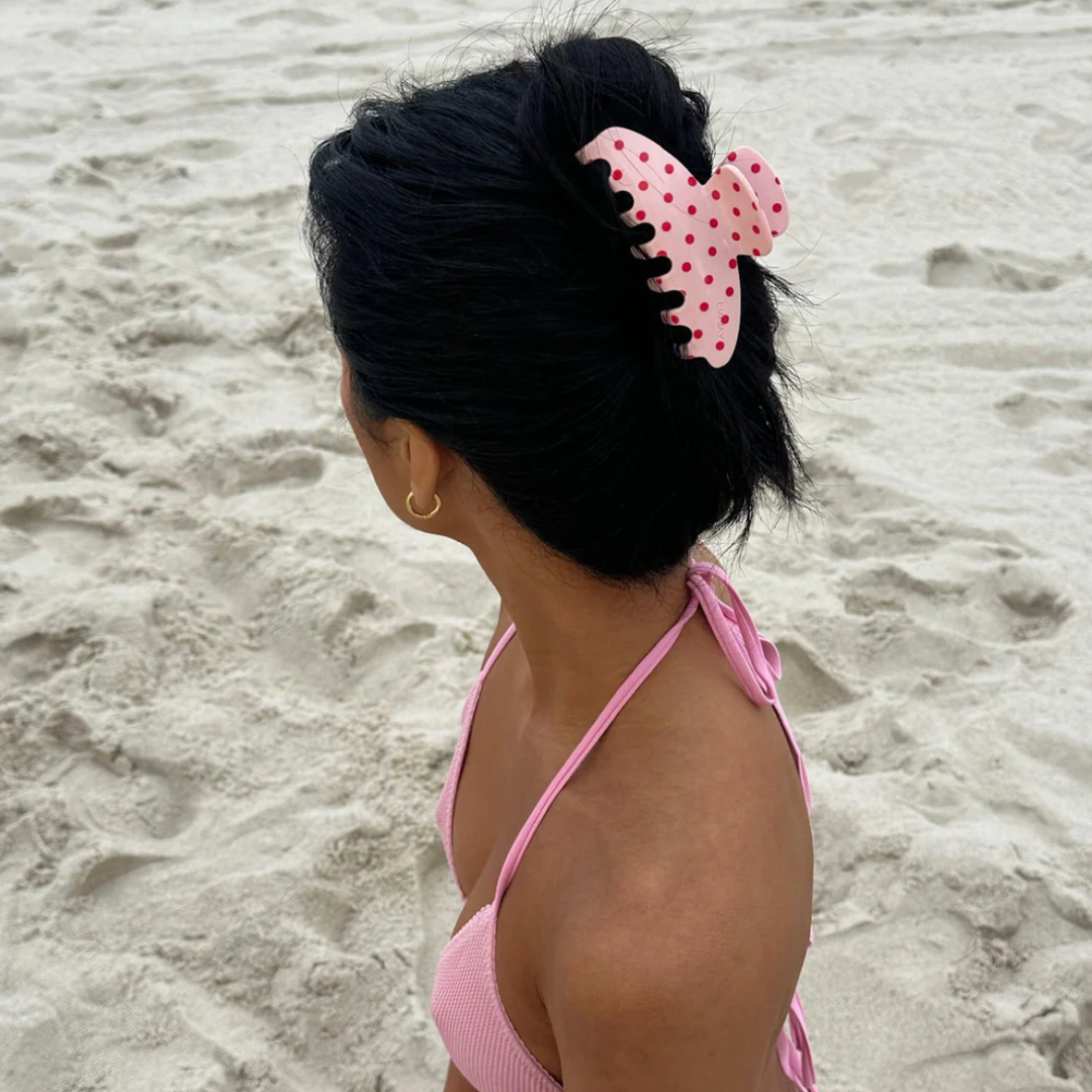 Emi Jay Big Effing Clip in Blush Polka Dot