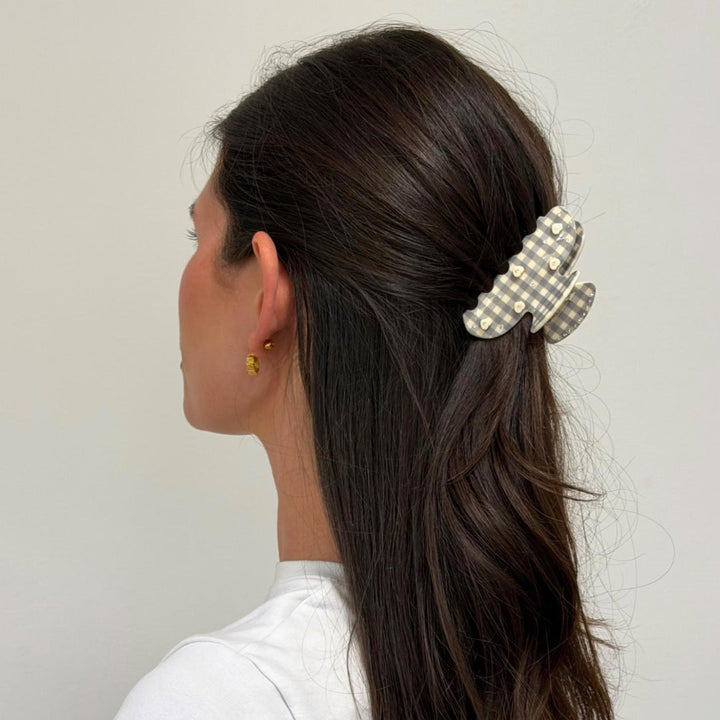 Emi Jay Sweetheart Clip in Cozy Cloud Gingham